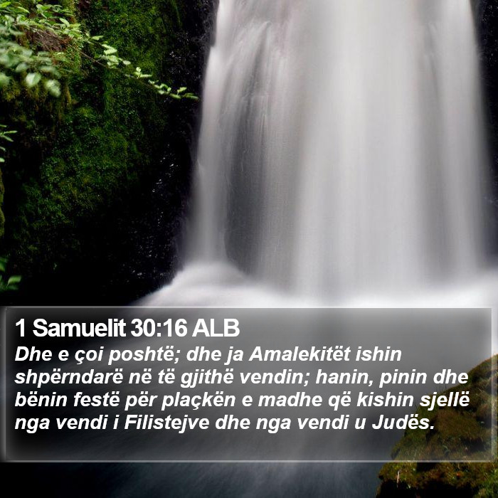 1 Samuelit 30:16 ALB Bible Study