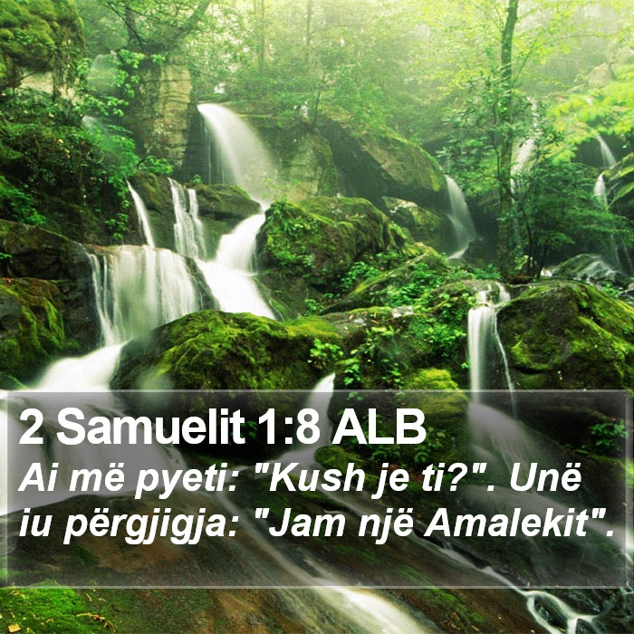 2 Samuelit 1:8 ALB Bible Study