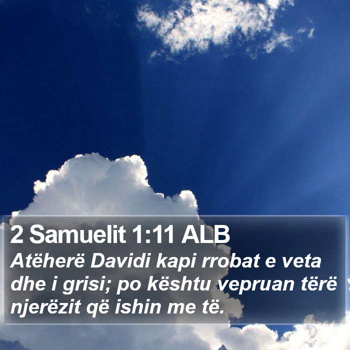 2 Samuelit 1:11 ALB Bible Study