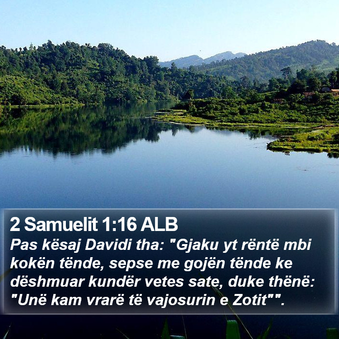 2 Samuelit 1:16 ALB Bible Study