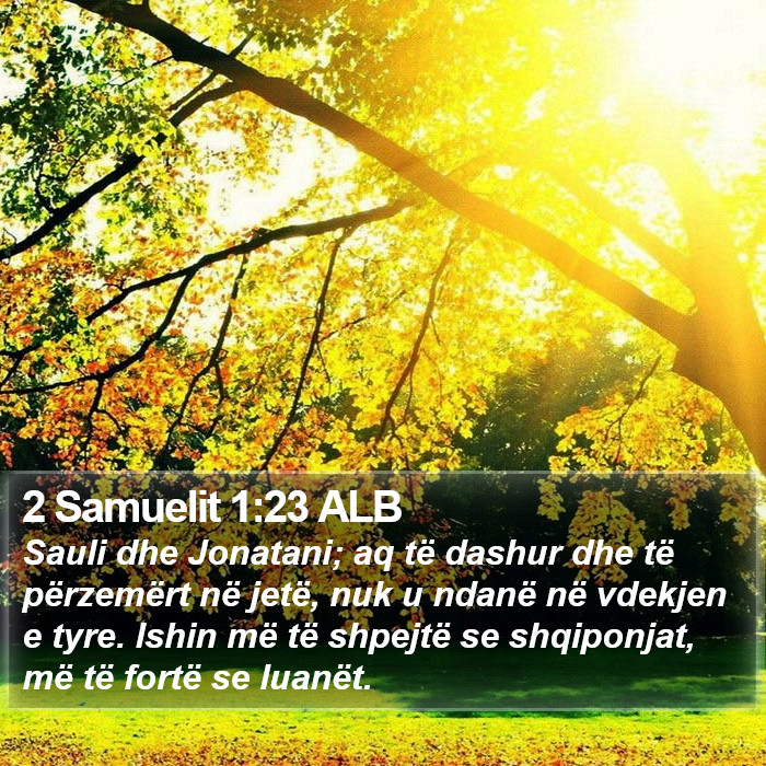 2 Samuelit 1:23 ALB Bible Study