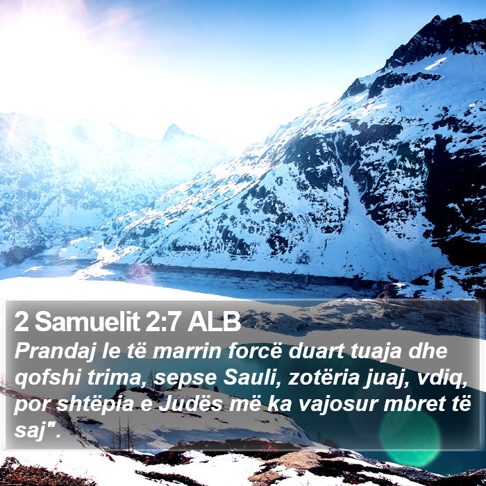 2 Samuelit 2:7 ALB Bible Study