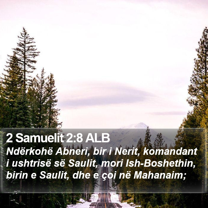 2 Samuelit 2:8 ALB Bible Study