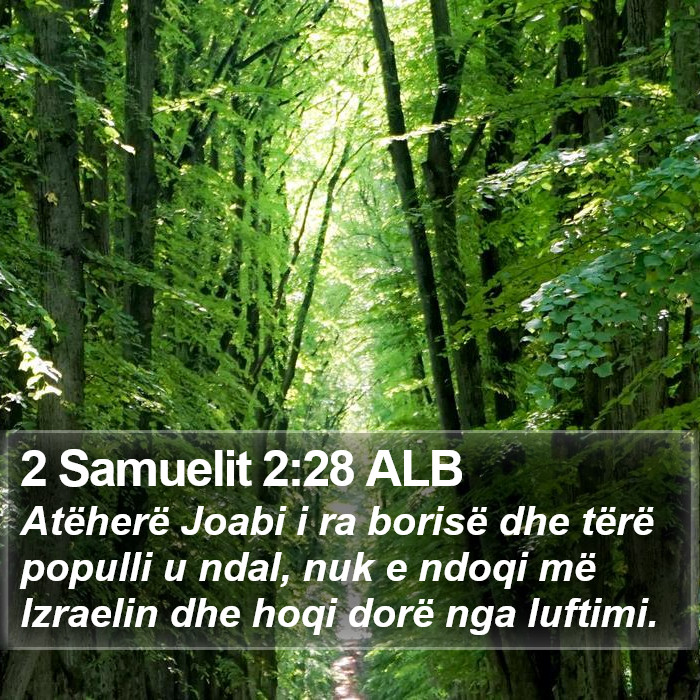 2 Samuelit 2:28 ALB Bible Study