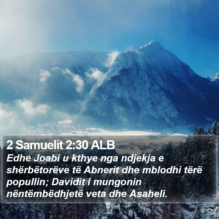 2 Samuelit 2:30 ALB Bible Study