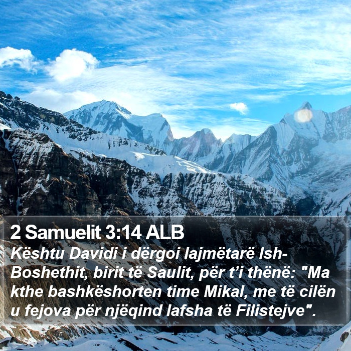 2 Samuelit 3:14 ALB Bible Study