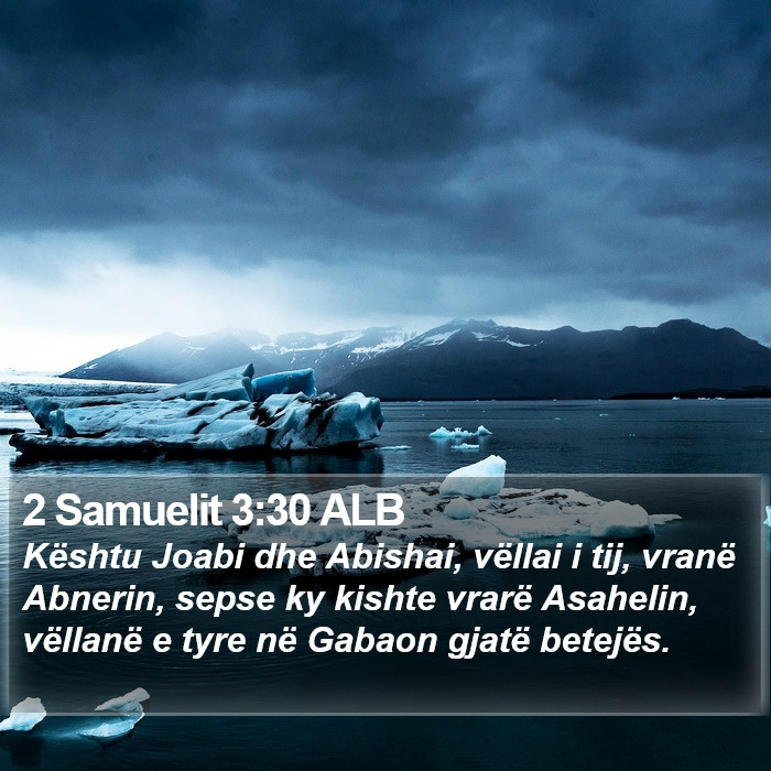 2 Samuelit 3:30 ALB Bible Study