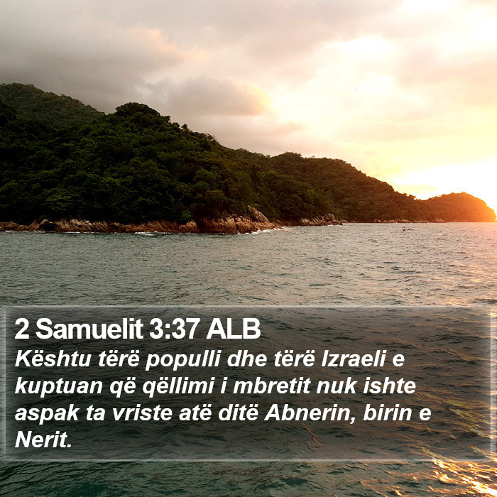 2 Samuelit 3:37 ALB Bible Study
