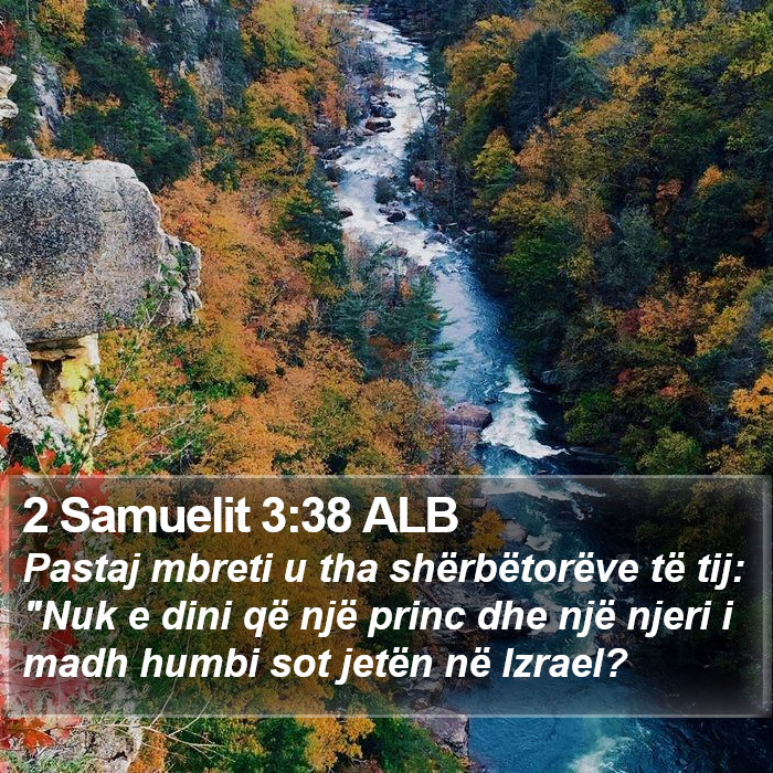 2 Samuelit 3:38 ALB Bible Study
