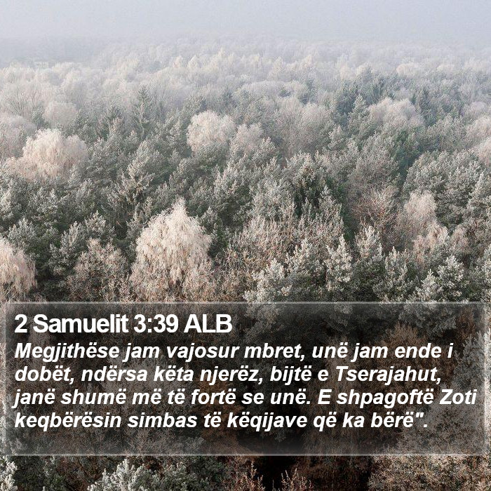 2 Samuelit 3:39 ALB Bible Study