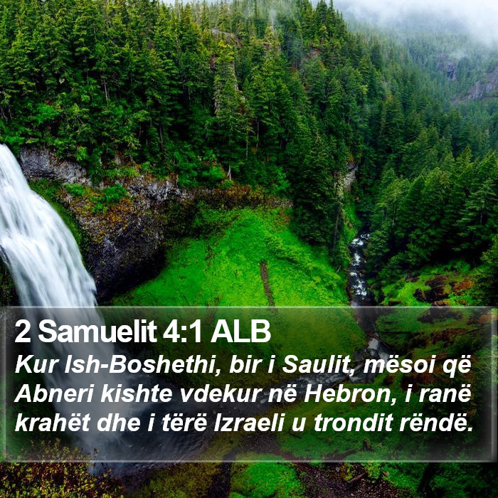 2 Samuelit 4:1 ALB Bible Study