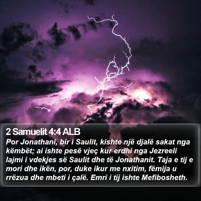 2 Samuelit 4:4 ALB Bible Study