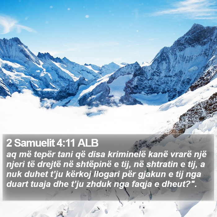 2 Samuelit 4:11 ALB Bible Study