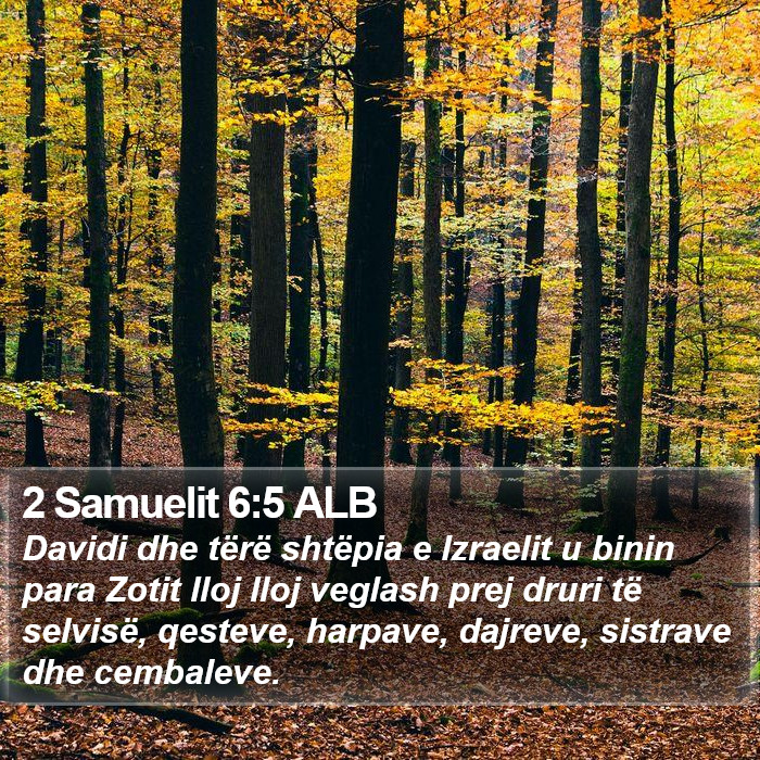 2 Samuelit 6:5 ALB Bible Study