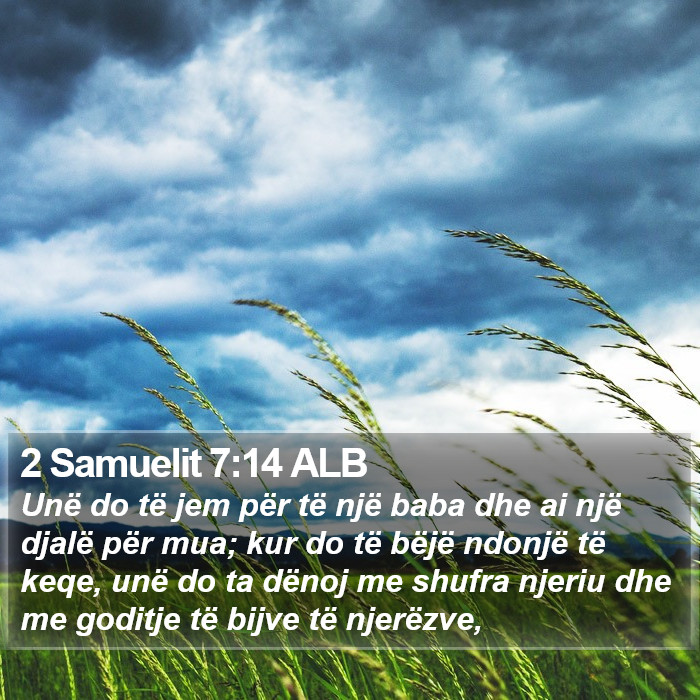 2 Samuelit 7:14 ALB Bible Study