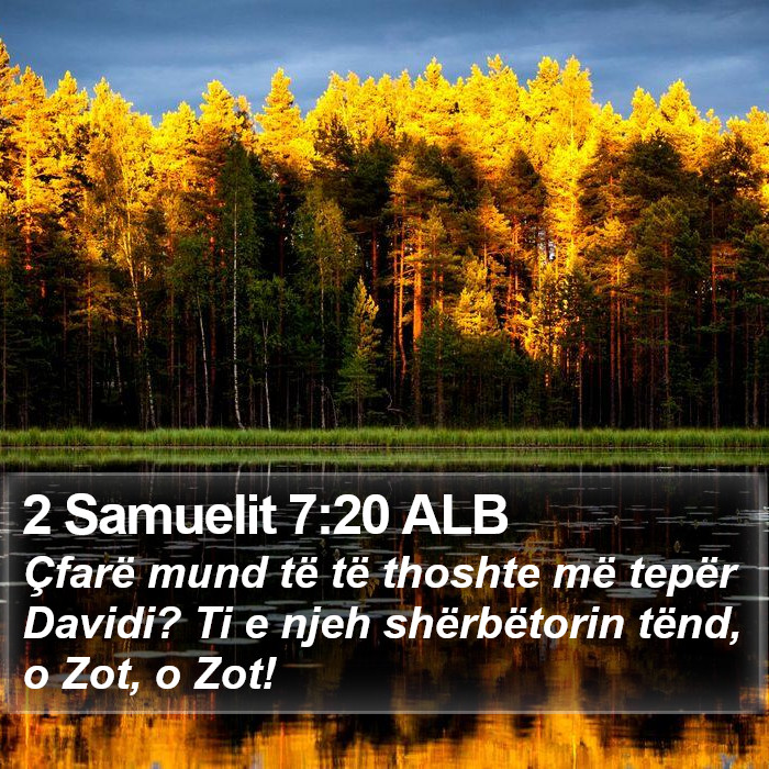 2 Samuelit 7:20 ALB Bible Study