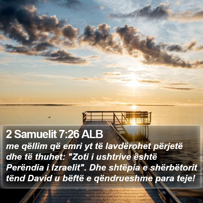 2 Samuelit 7:26 ALB Bible Study