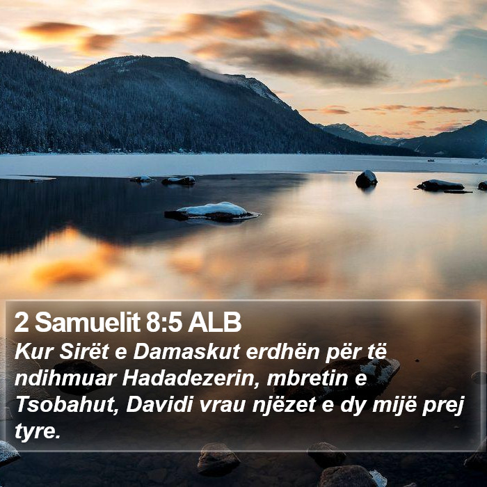 2 Samuelit 8:5 ALB Bible Study