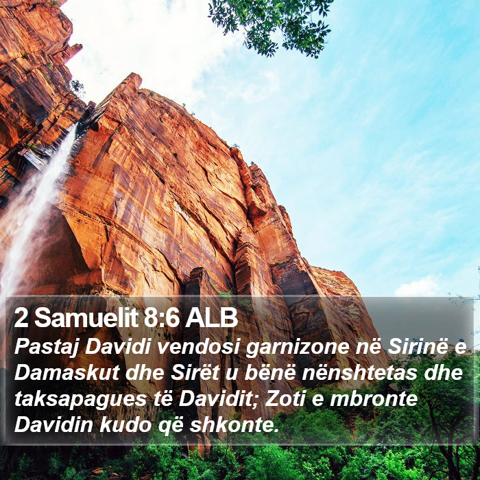 2 Samuelit 8:6 ALB Bible Study