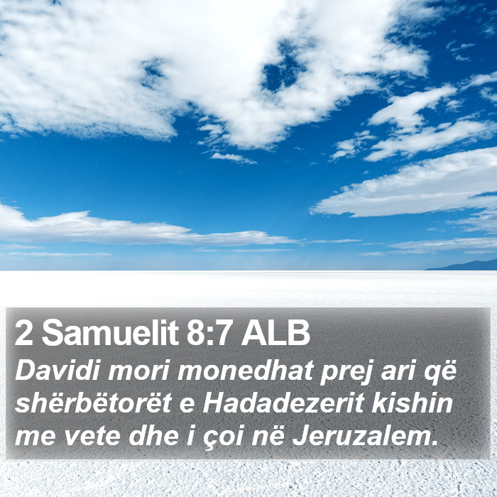 2 Samuelit 8:7 ALB Bible Study