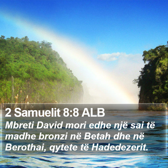 2 Samuelit 8:8 ALB Bible Study