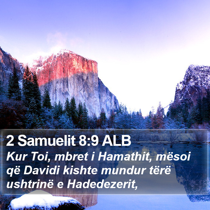 2 Samuelit 8:9 ALB Bible Study