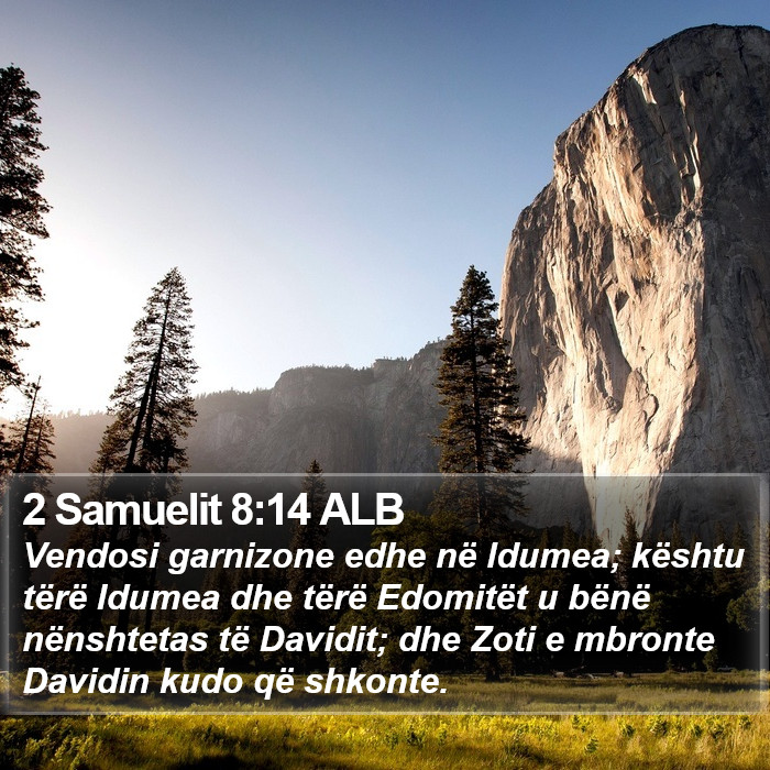 2 Samuelit 8:14 ALB Bible Study