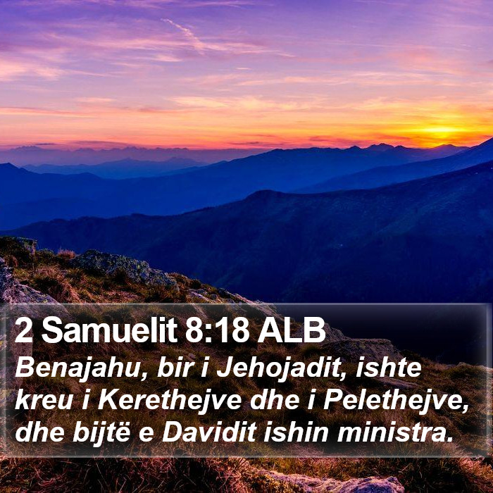 2 Samuelit 8:18 ALB Bible Study