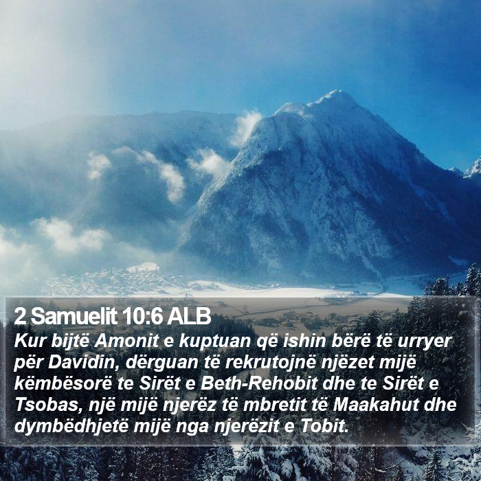 2 Samuelit 10:6 ALB Bible Study