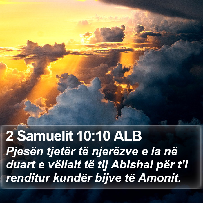 2 Samuelit 10:10 ALB Bible Study