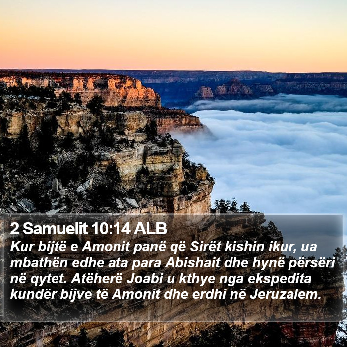 2 Samuelit 10:14 ALB Bible Study