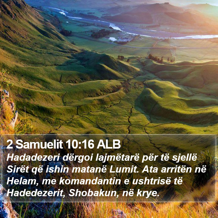 2 Samuelit 10:16 ALB Bible Study