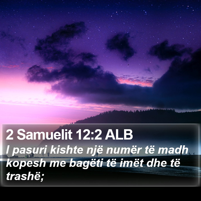 2 Samuelit 12:2 ALB Bible Study