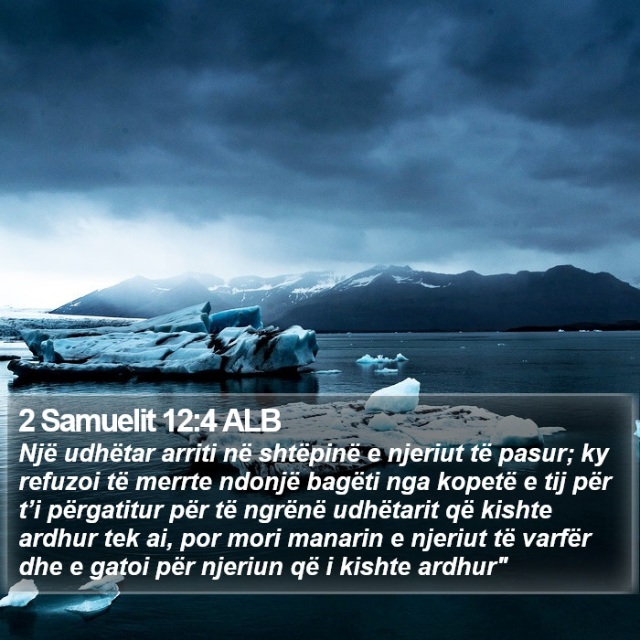 2 Samuelit 12:4 ALB Bible Study