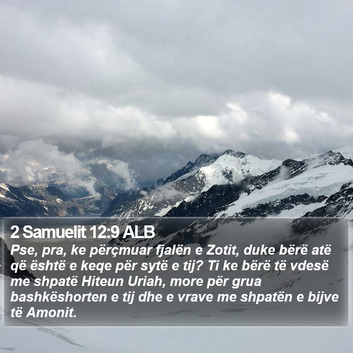 2 Samuelit 12:9 ALB Bible Study