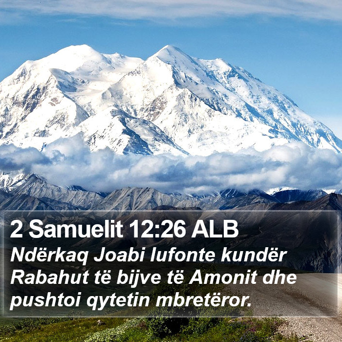 2 Samuelit 12:26 ALB Bible Study