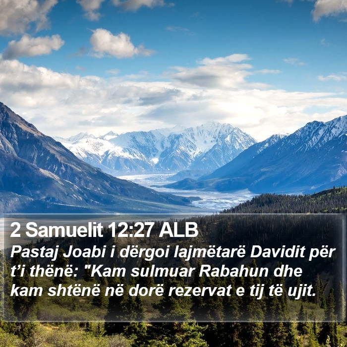 2 Samuelit 12:27 ALB Bible Study