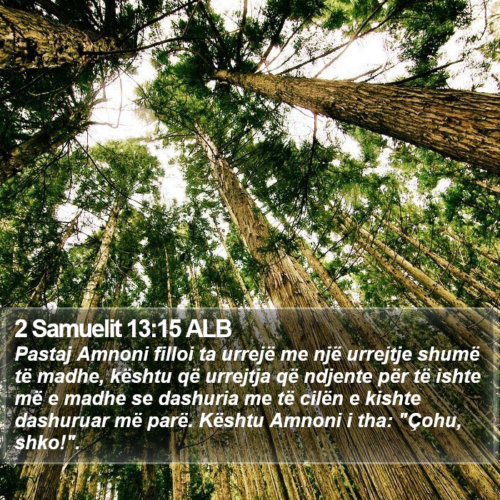 2 Samuelit 13:15 ALB Bible Study