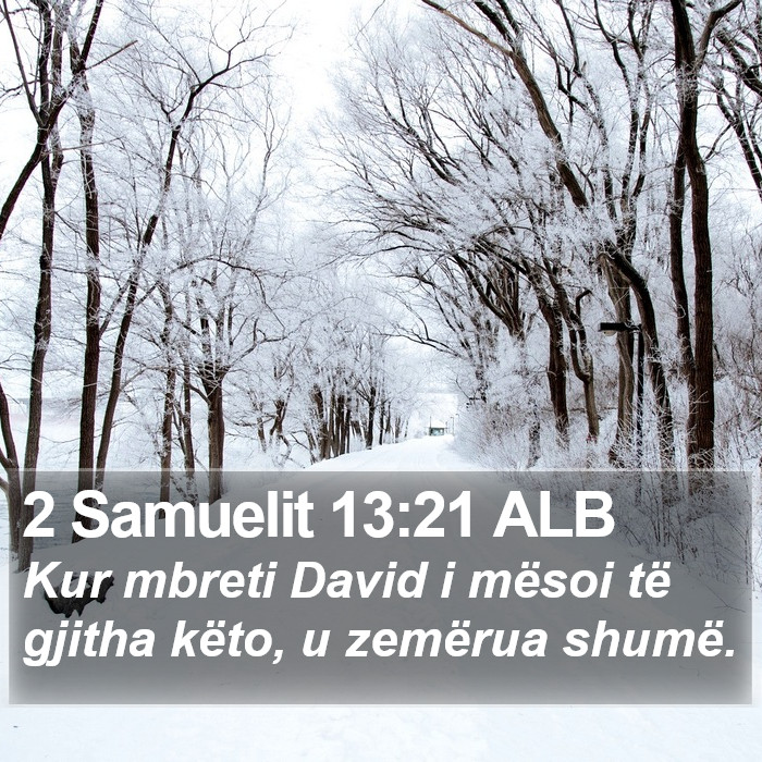2 Samuelit 13:21 ALB Bible Study
