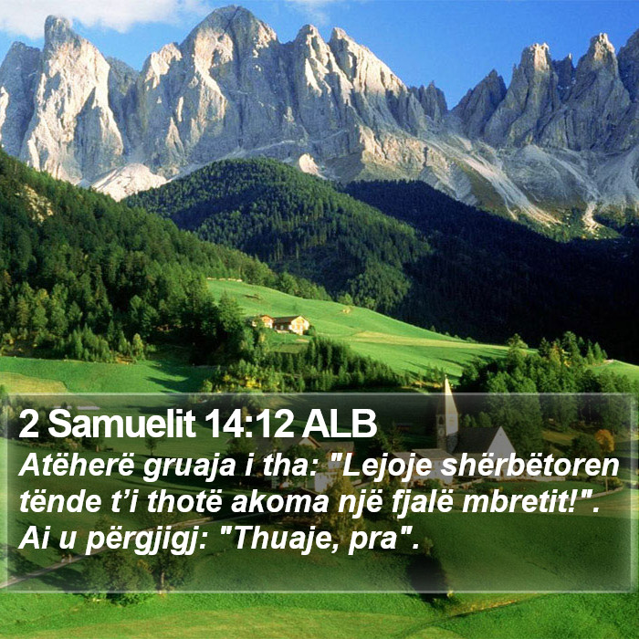 2 Samuelit 14:12 ALB Bible Study