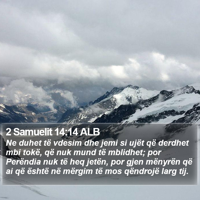 2 Samuelit 14:14 ALB Bible Study