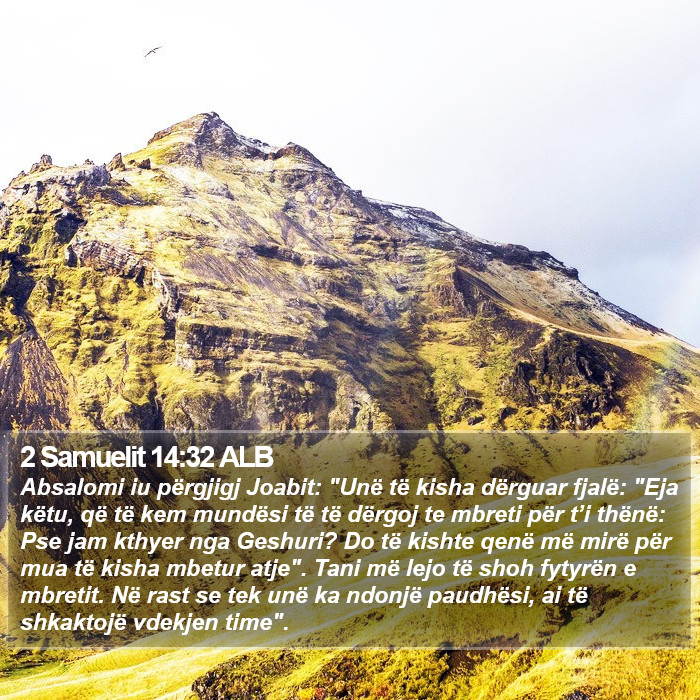 2 Samuelit 14:32 ALB Bible Study