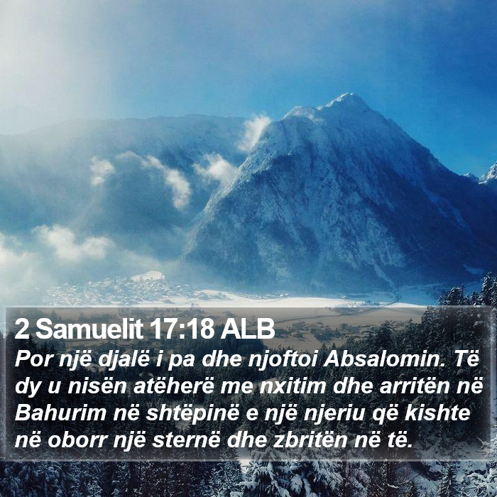 2 Samuelit 17:18 ALB Bible Study