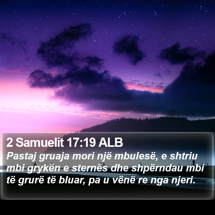 2 Samuelit 17:19 ALB Bible Study