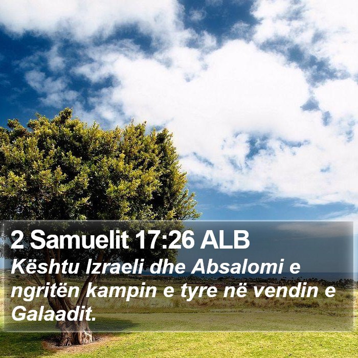 2 Samuelit 17:26 ALB Bible Study