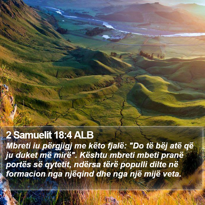 2 Samuelit 18:4 ALB Bible Study