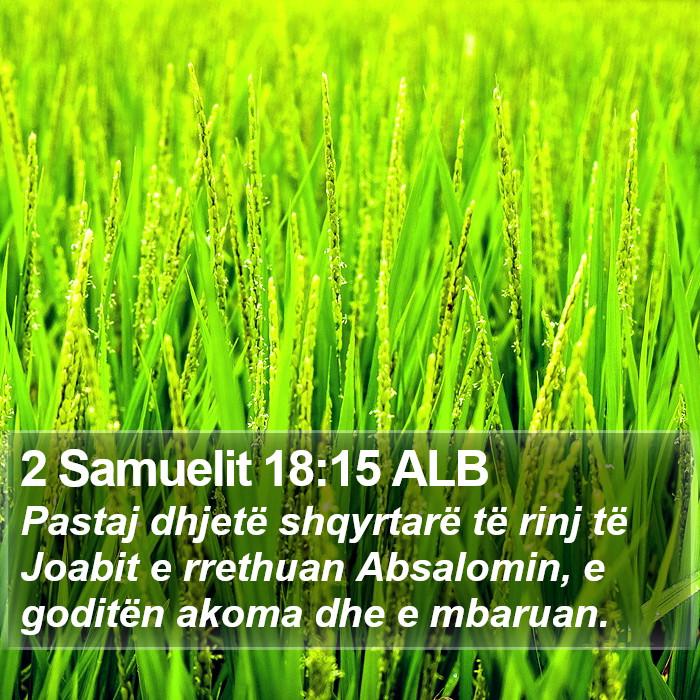 2 Samuelit 18:15 ALB Bible Study