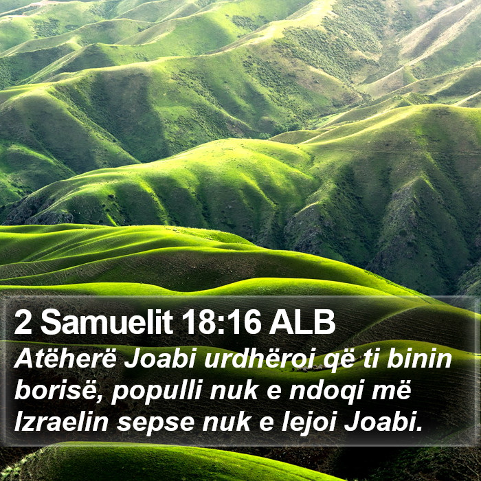 2 Samuelit 18:16 ALB Bible Study