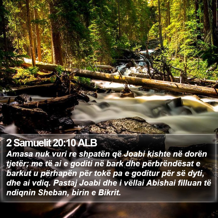 2 Samuelit 20:10 ALB Bible Study