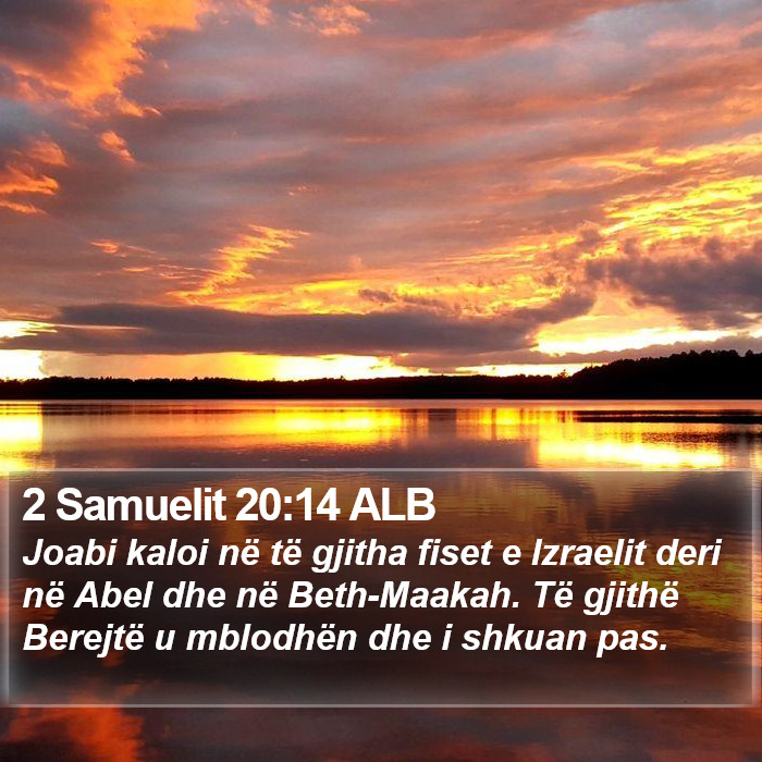 2 Samuelit 20:14 ALB Bible Study